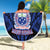 Custom Manu Samoa Sevens Rugby Beach Blanket Samoan Tribal Tattoo