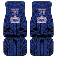 Custom Manu Samoa Sevens Rugby Car Mats Samoan Tribal Tattoo LT9 - Polynesian Pride