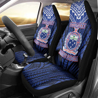 Custom Manu Samoa Sevens Rugby Car Seat Cover Samoan Tribal Tattoo LT9 - Polynesian Pride