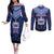 Custom Manu Samoa Sevens Rugby Couples Matching Off The Shoulder Long Sleeve Dress and Long Sleeve Button Shirt Samoan Tribal Tattoo