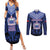 Custom Manu Samoa Sevens Rugby Couples Matching Summer Maxi Dress and Long Sleeve Button Shirt Samoan Tribal Tattoo