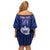 Custom Manu Samoa Sevens Rugby Family Matching Off Shoulder Short Dress and Hawaiian Shirt Samoan Tribal Tattoo