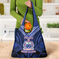 Custom Manu Samoa Sevens Rugby Grocery Bag Samoan Tribal Tattoo LT9 - Polynesian Pride