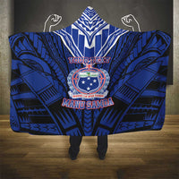 Custom Manu Samoa Sevens Rugby Hooded Blanket Samoan Tribal Tattoo LT9 - Polynesian Pride