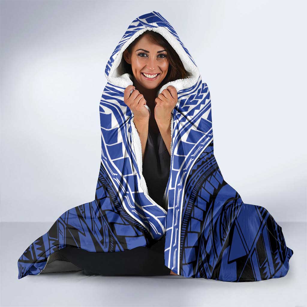 Custom Manu Samoa Sevens Rugby Hooded Blanket Samoan Tribal Tattoo LT9 - Polynesian Pride
