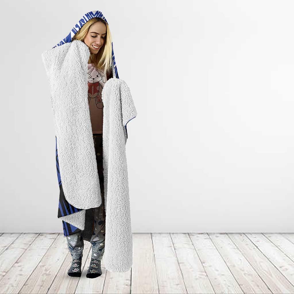 Custom Manu Samoa Sevens Rugby Hooded Blanket Samoan Tribal Tattoo LT9 - Polynesian Pride