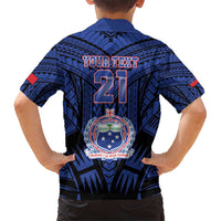 Custom Manu Samoa Sevens Rugby Kid Hawaiian Shirt Samoan Tribal Tattoo LT9 - Polynesian Pride