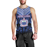 Custom Manu Samoa Sevens Rugby Men Tank Top Samoan Tribal Tattoo LT9 - Polynesian Pride