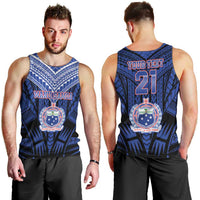 Custom Manu Samoa Sevens Rugby Men Tank Top Samoan Tribal Tattoo LT9 - Polynesian Pride