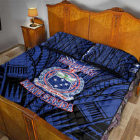 Custom Manu Samoa Sevens Rugby Quilt Bed Set Samoan Tribal Tattoo LT9 - Polynesian Pride