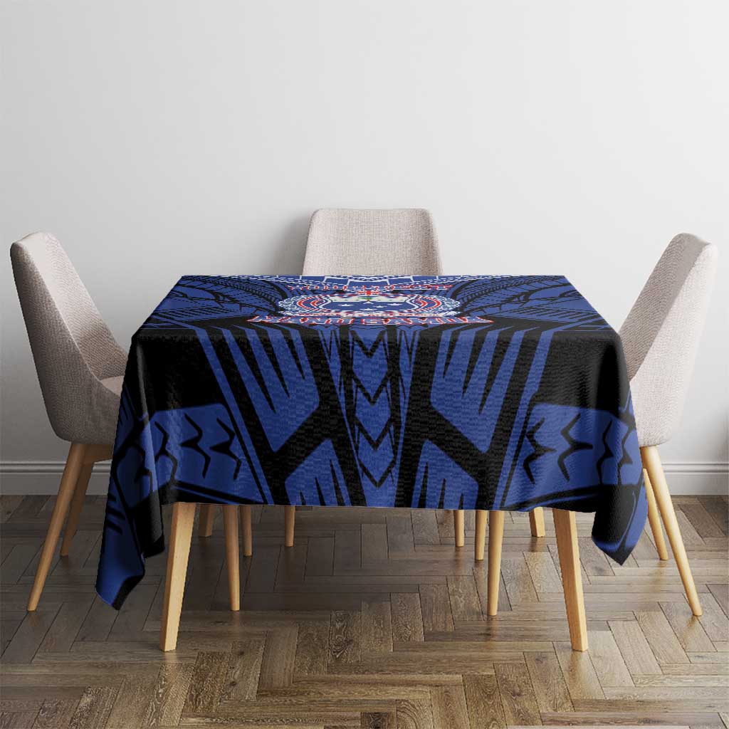Custom Manu Samoa Sevens Rugby Tablecloth Samoan Tribal Tattoo LT9 - Polynesian Pride