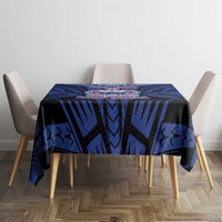 Custom Manu Samoa Sevens Rugby Tablecloth Samoan Tribal Tattoo LT9 - Polynesian Pride