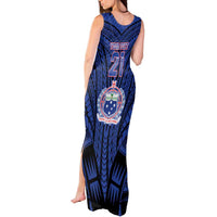 Custom Manu Samoa Sevens Rugby Tank Maxi Dress Samoan Tribal Tattoo LT9 - Polynesian Pride