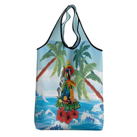 Funny Parrot Margarita Five O'clock Somewhere Grocery Bag LT9 - Polynesian Pride