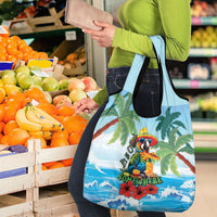 Funny Parrot Margarita Five O'clock Somewhere Grocery Bag LT9 - Polynesian Pride