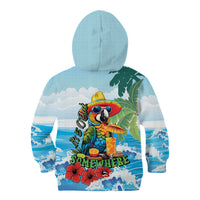Funny Parrot Margarita Five O'clock Somewhere Kid Hoodie LT9 - Polynesian Pride