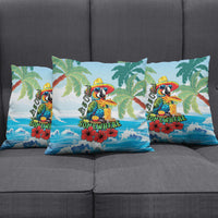 Funny Parrot Margarita Five O'clock Somewhere Pillow Cover LT9 - Polynesian Pride
