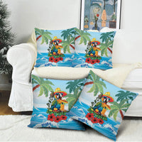 Funny Parrot Margarita Five O'clock Somewhere Pillow Cover LT9 - Polynesian Pride