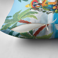 Funny Parrot Margarita Five O'clock Somewhere Pillow Cover LT9 - Polynesian Pride