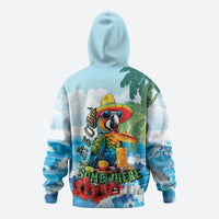 Funny Parrot Margarita Five O'clock Somewhere Zip Hoodie LT9 - Polynesian Pride