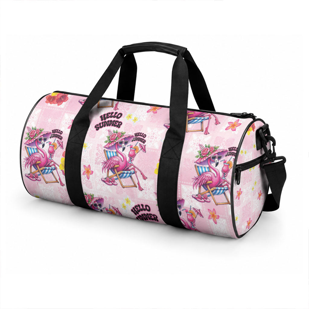 Hawaii Flamingo Hello Summer Duffle Bag Hawaiian Quilt Pattern LT9 - Polynesian Pride