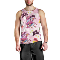 Hawaii Flamingo Hello Summer Men Tank Top Hawaiian Quilt Pattern LT9 - Polynesian Pride