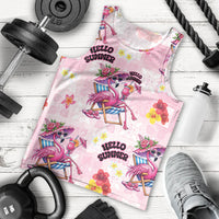 Hawaii Flamingo Hello Summer Men Tank Top Hawaiian Quilt Pattern LT9 - Polynesian Pride