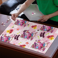 Hawaii Flamingo Hello Summer Puzzle Hawaiian Quilt Pattern LT9 - Polynesian Pride