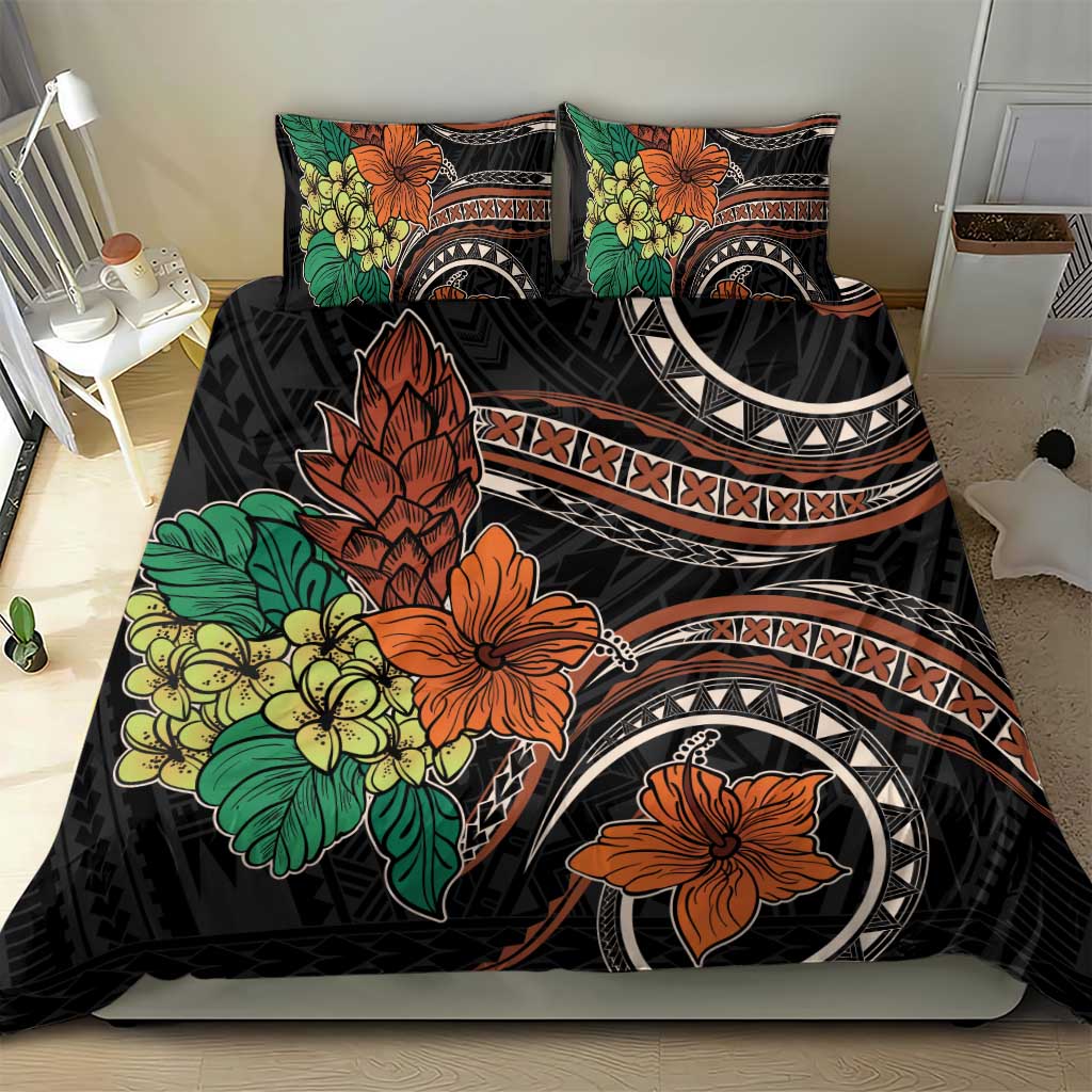 Vintage Hibiscus Pacific Floral Bedding Set LT9 - Polynesian Pride
