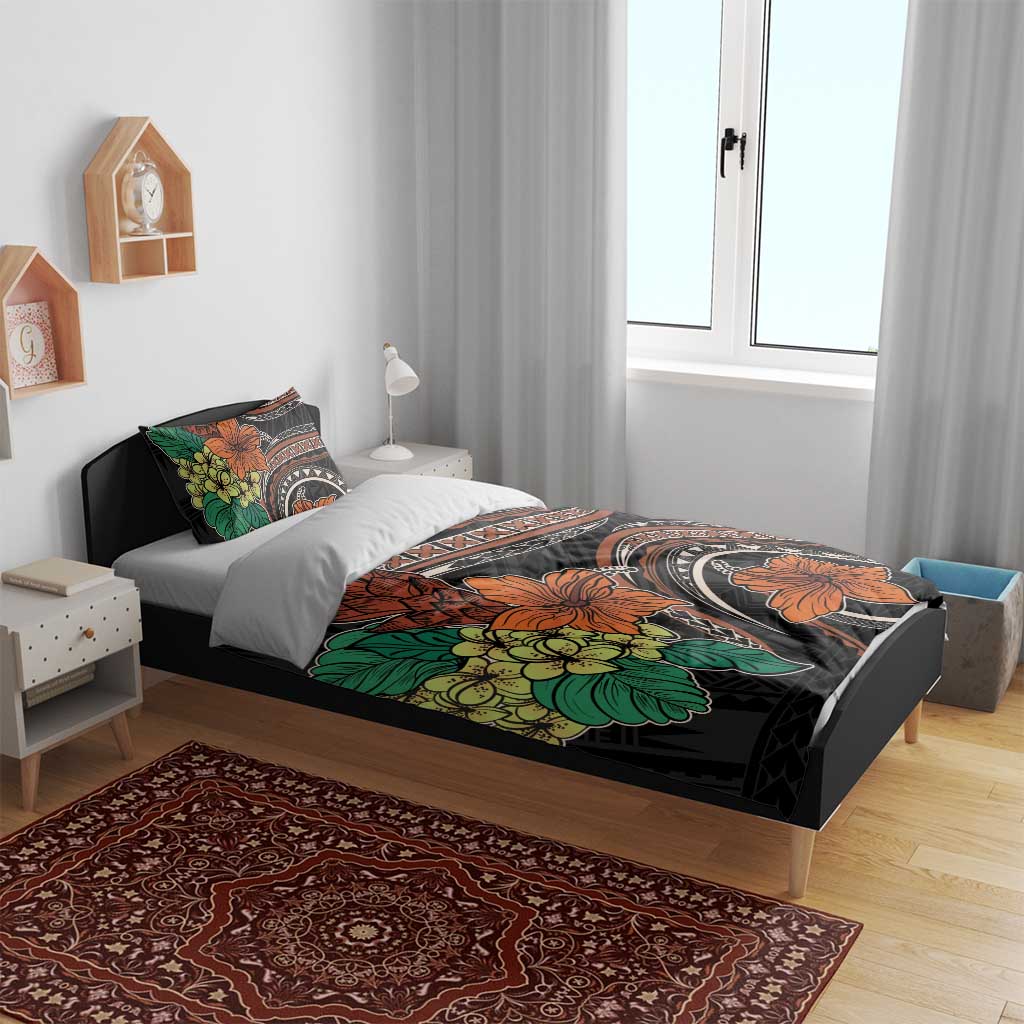 Vintage Hibiscus Pacific Floral Bedding Set LT9 - Polynesian Pride