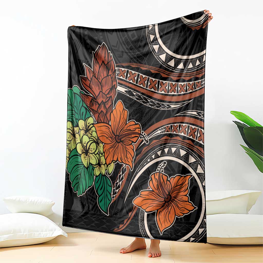 Vintage Hibiscus Pacific Floral Blanket LT9 - Polynesian Pride