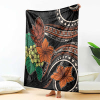 Vintage Hibiscus Pacific Floral Blanket LT9 - Polynesian Pride