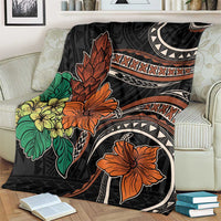 Vintage Hibiscus Pacific Floral Blanket LT9 - Polynesian Pride