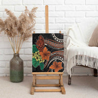 Vintage Hibiscus Pacific Floral Canvas Wall Art LT9 - Polynesian Pride