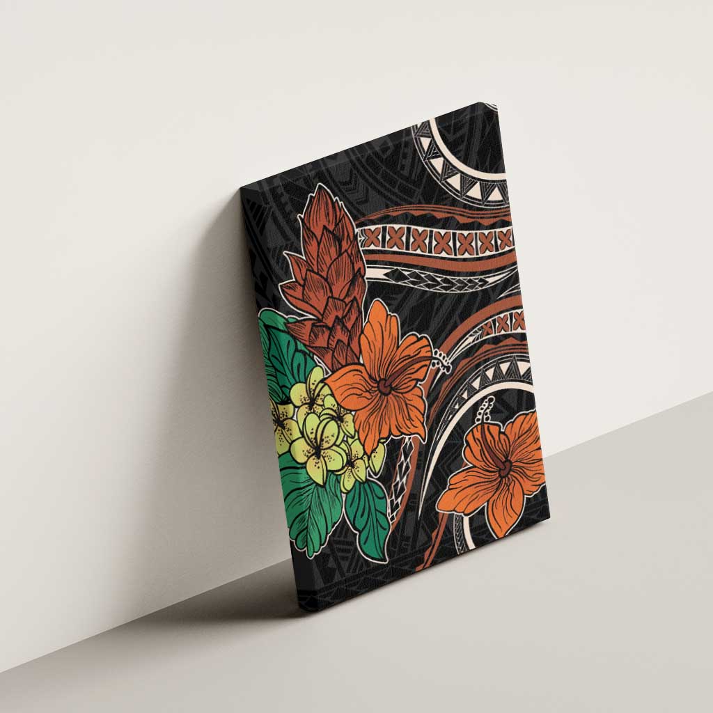 Vintage Hibiscus Pacific Floral Canvas Wall Art LT9 - Polynesian Pride