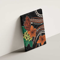 Vintage Hibiscus Pacific Floral Canvas Wall Art LT9 - Polynesian Pride