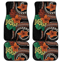 Vintage Hibiscus Pacific Floral Car Mats LT9 - Polynesian Pride