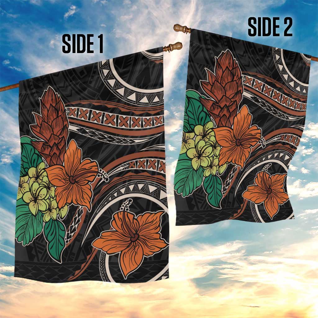Vintage Hibiscus Pacific Floral Garden Flag LT9 - Polynesian Pride