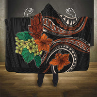 Vintage Hibiscus Pacific Floral Hooded Blanket LT9 - Polynesian Pride