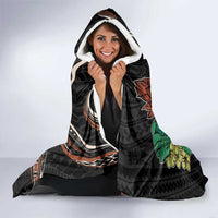 Vintage Hibiscus Pacific Floral Hooded Blanket LT9 - Polynesian Pride