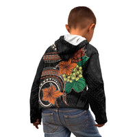 Vintage Hibiscus Pacific Floral Kid Hoodie LT9 - Polynesian Pride