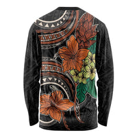 Vintage Hibiscus Pacific Floral Long Sleeve Shirt LT9 - Polynesian Pride