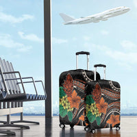 Vintage Hibiscus Pacific Floral Luggage Cover LT9 - Polynesian Pride