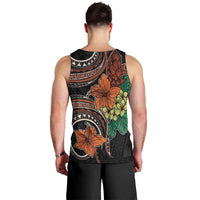 Vintage Hibiscus Pacific Floral Men Tank Top LT9 - Polynesian Pride