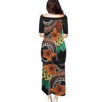 Vintage Hibiscus Pacific Floral Puletasi LT9 - Polynesian Pride