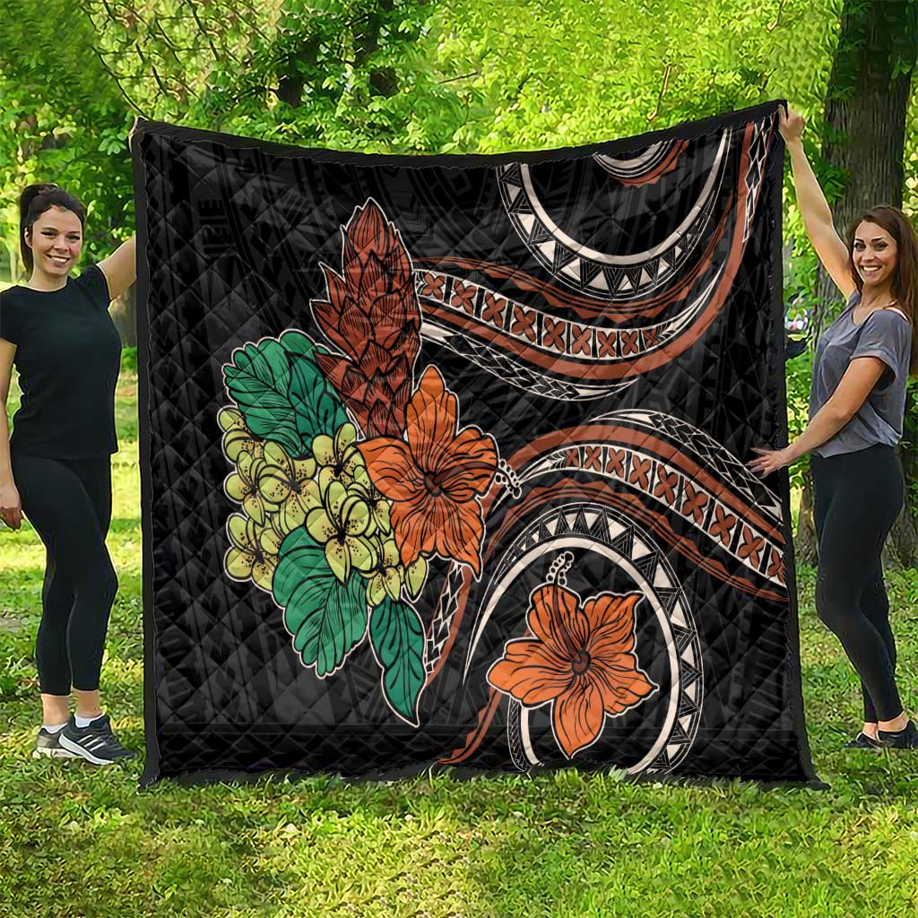 Vintage Hibiscus Pacific Floral Quilt LT9 - Polynesian Pride