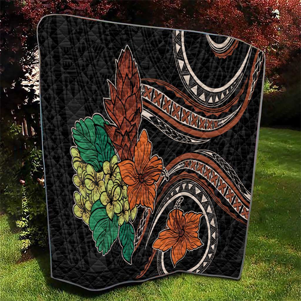 Vintage Hibiscus Pacific Floral Quilt LT9 - Polynesian Pride