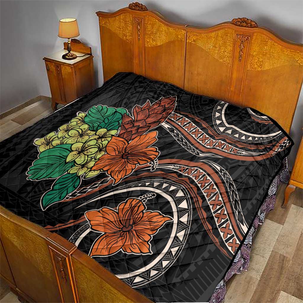 Vintage Hibiscus Pacific Floral Quilt LT9 - Polynesian Pride