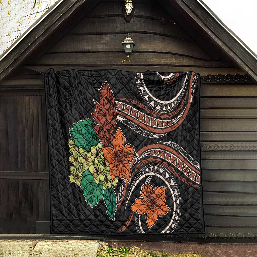 Vintage Hibiscus Pacific Floral Quilt LT9 - Polynesian Pride