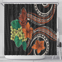 Vintage Hibiscus Pacific Floral Shower Curtain LT9 - Polynesian Pride